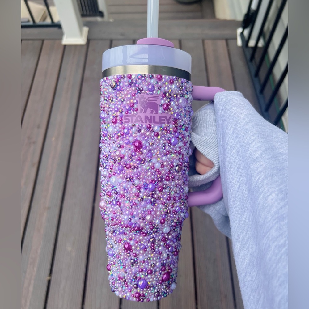 PURPLE PEARL Bedazzled Bling 30oz Stanley